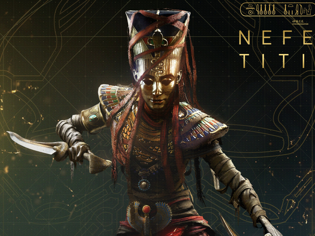 Nefertiti from Assassin's Creed Origins wallpaper 1024x768