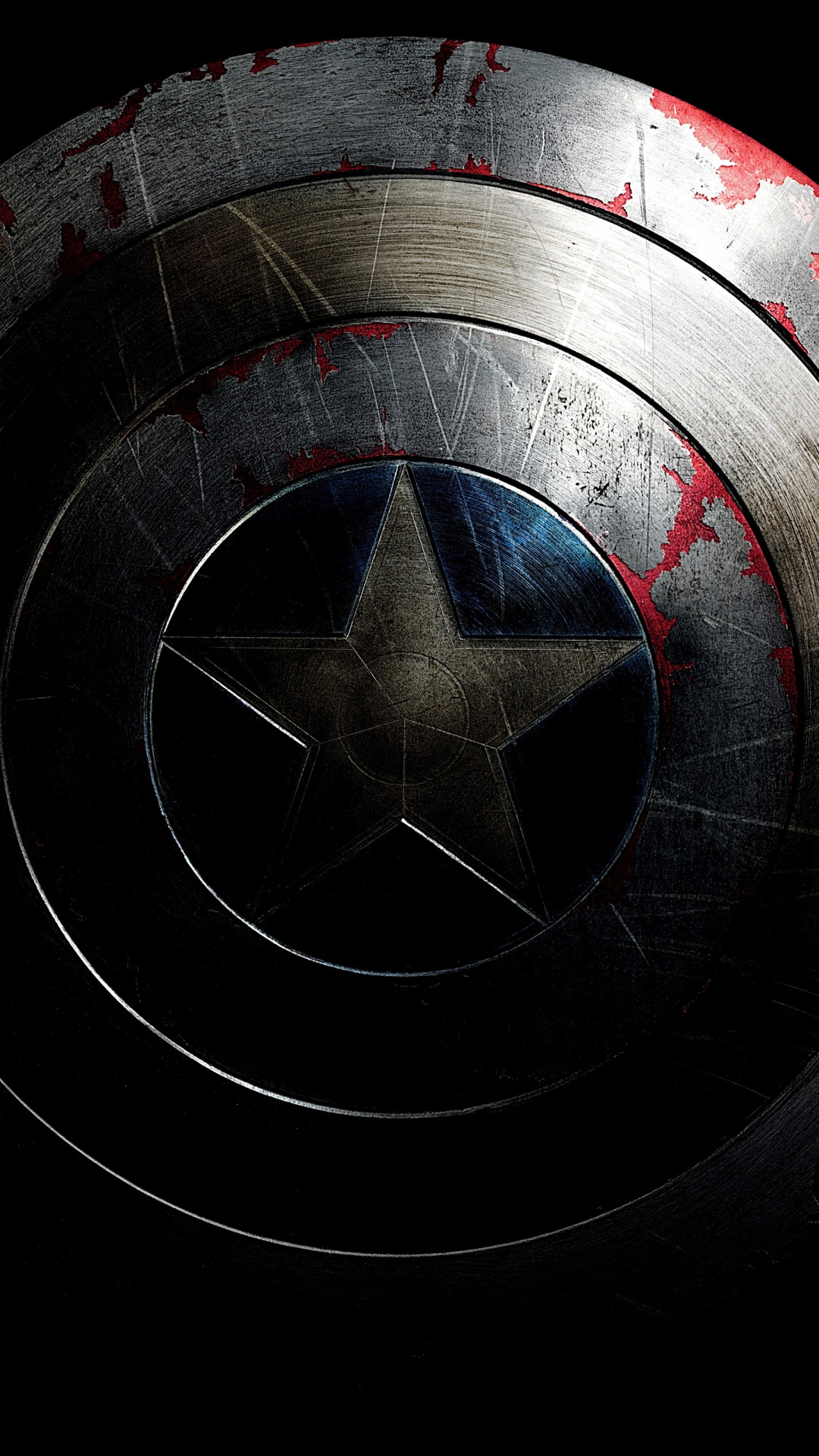The shield of Captain America wallpaper 1080x1920