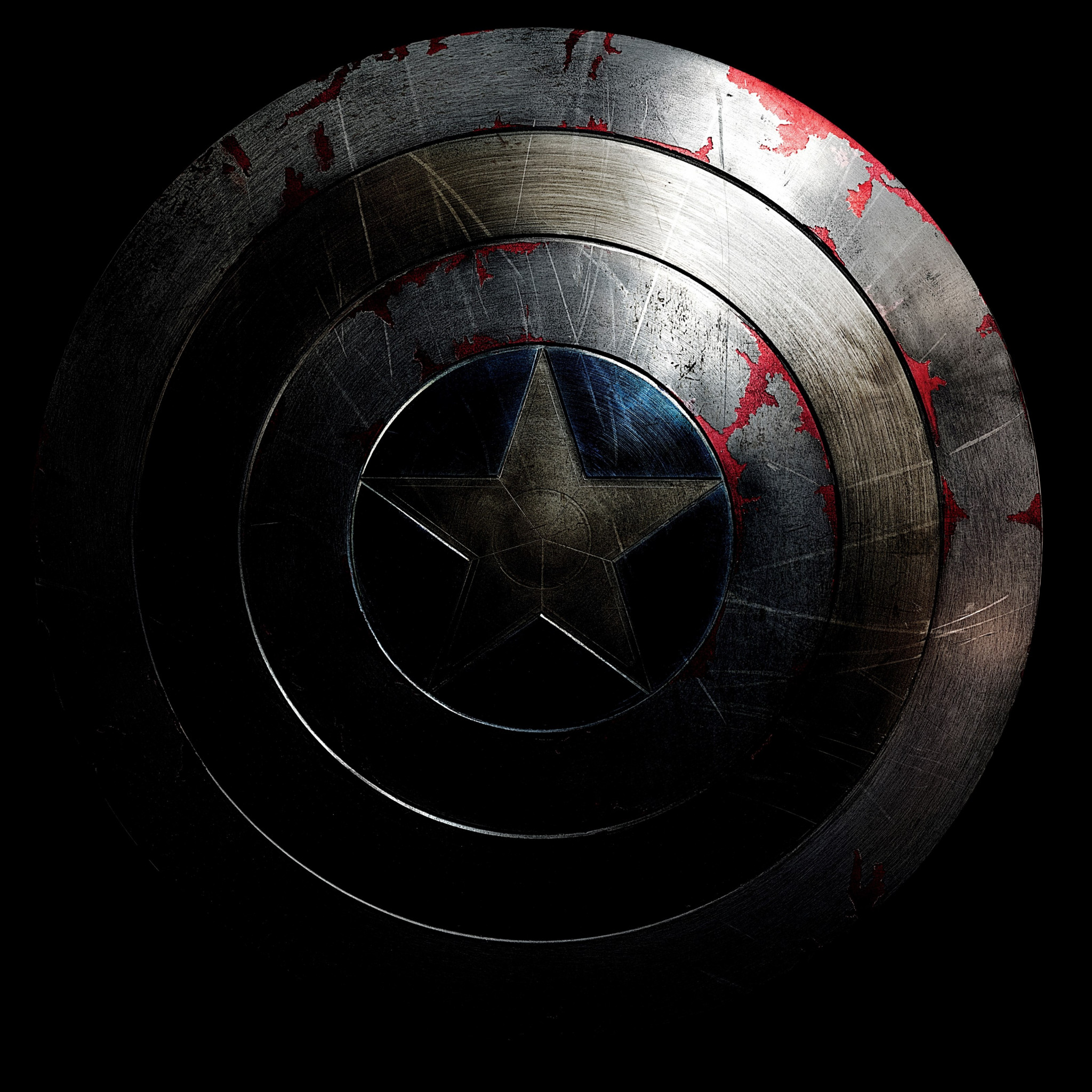 The shield of Captain America wallpaper 2048x2048
