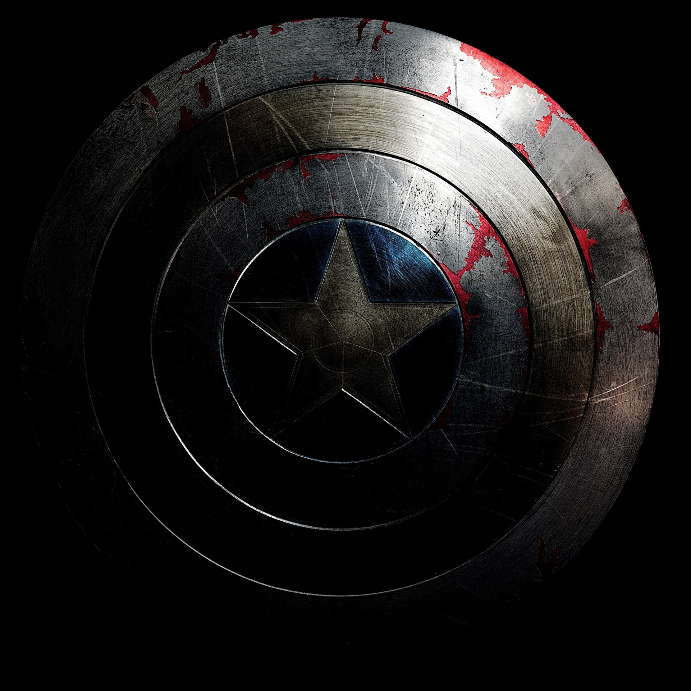 The shield of Captain America wallpaper 2224x2224