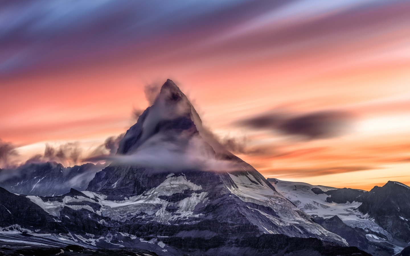 Matterhorn mountain from Alps wallpaper 1440x900