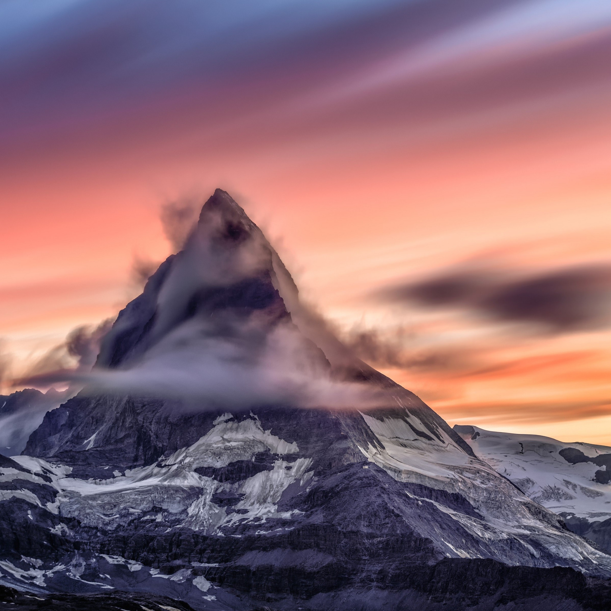 Matterhorn mountain from Alps wallpaper 2048x2048
