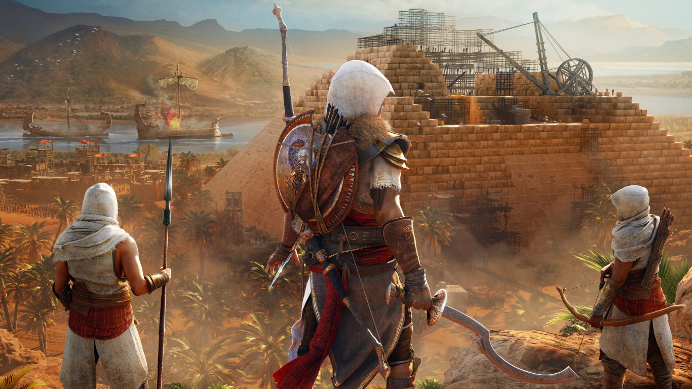 Assassin's Creed Origins: The Hidden Ones wallpaper 1366x768
