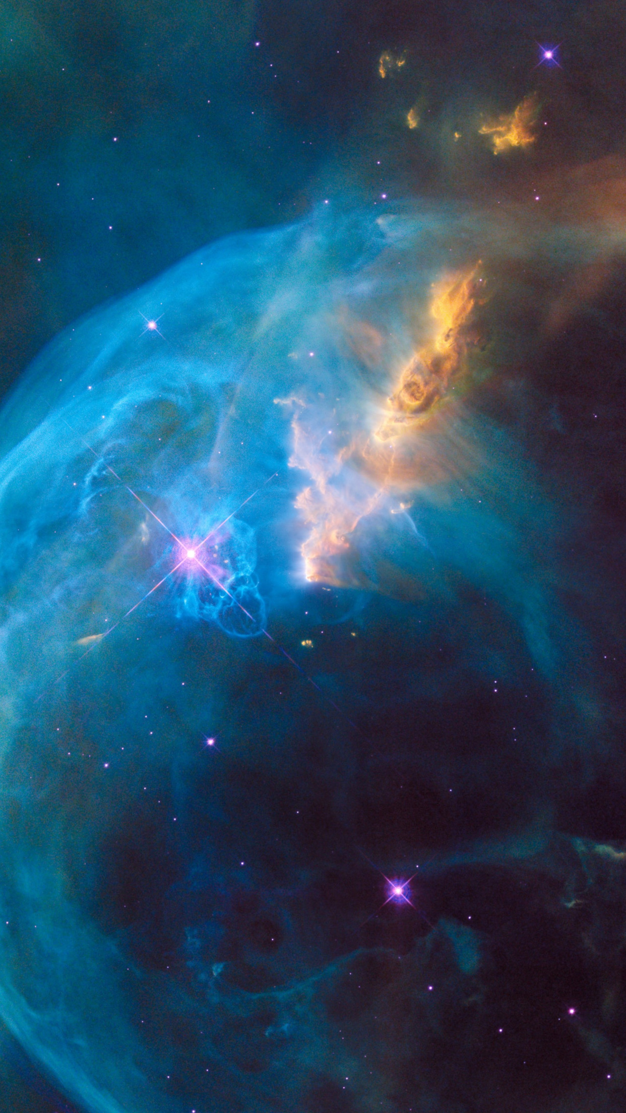 Bubble Nebula wallpaper 1242x2208
