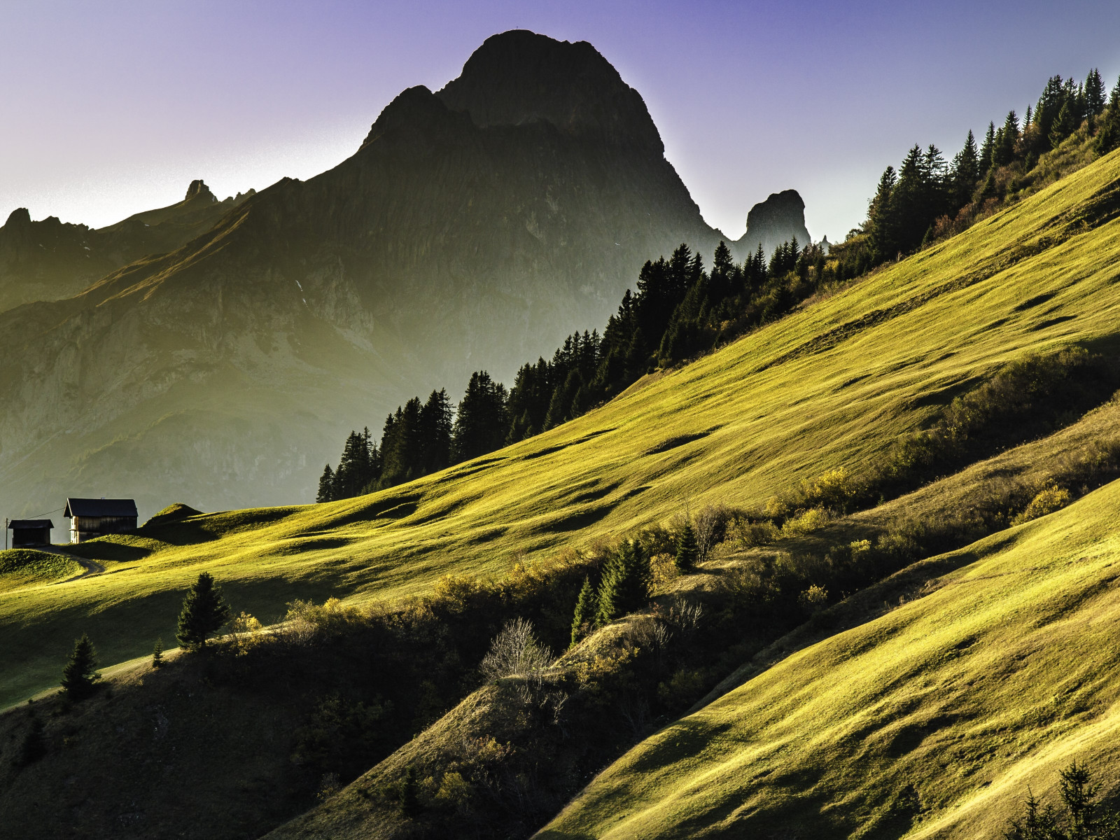 Alpine landscape wallpaper 1600x1200