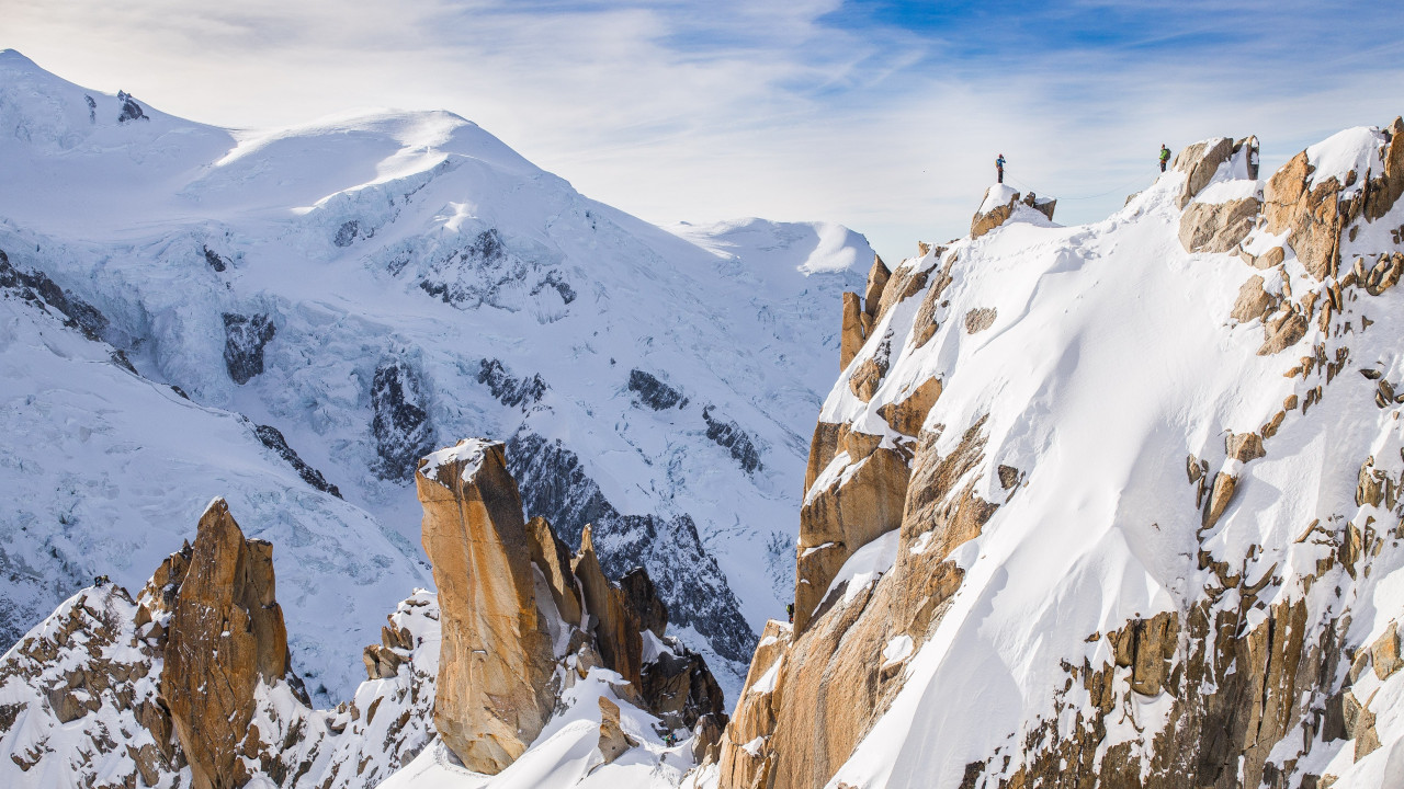 Mountain landscape from Chamonix, France wallpaper 1280x720