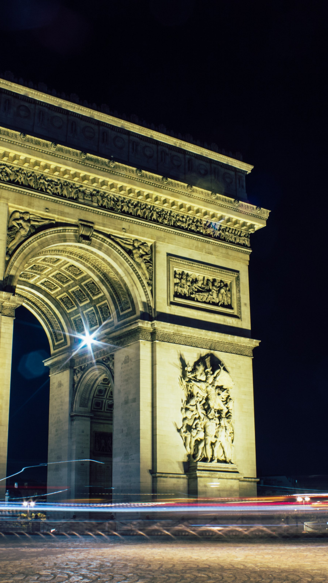 Arc de Triomphe, Paris, France wallpaper 1080x1920