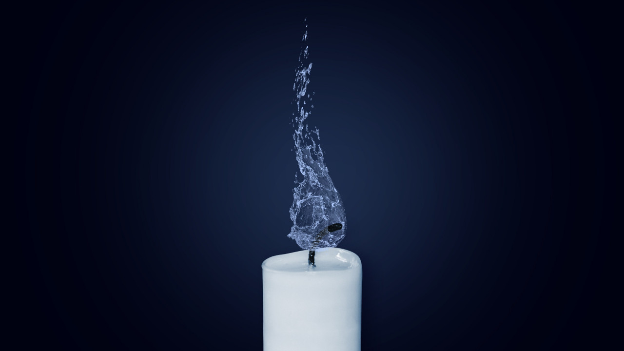 Water Flame. Candlelight wallpaper 1280x720