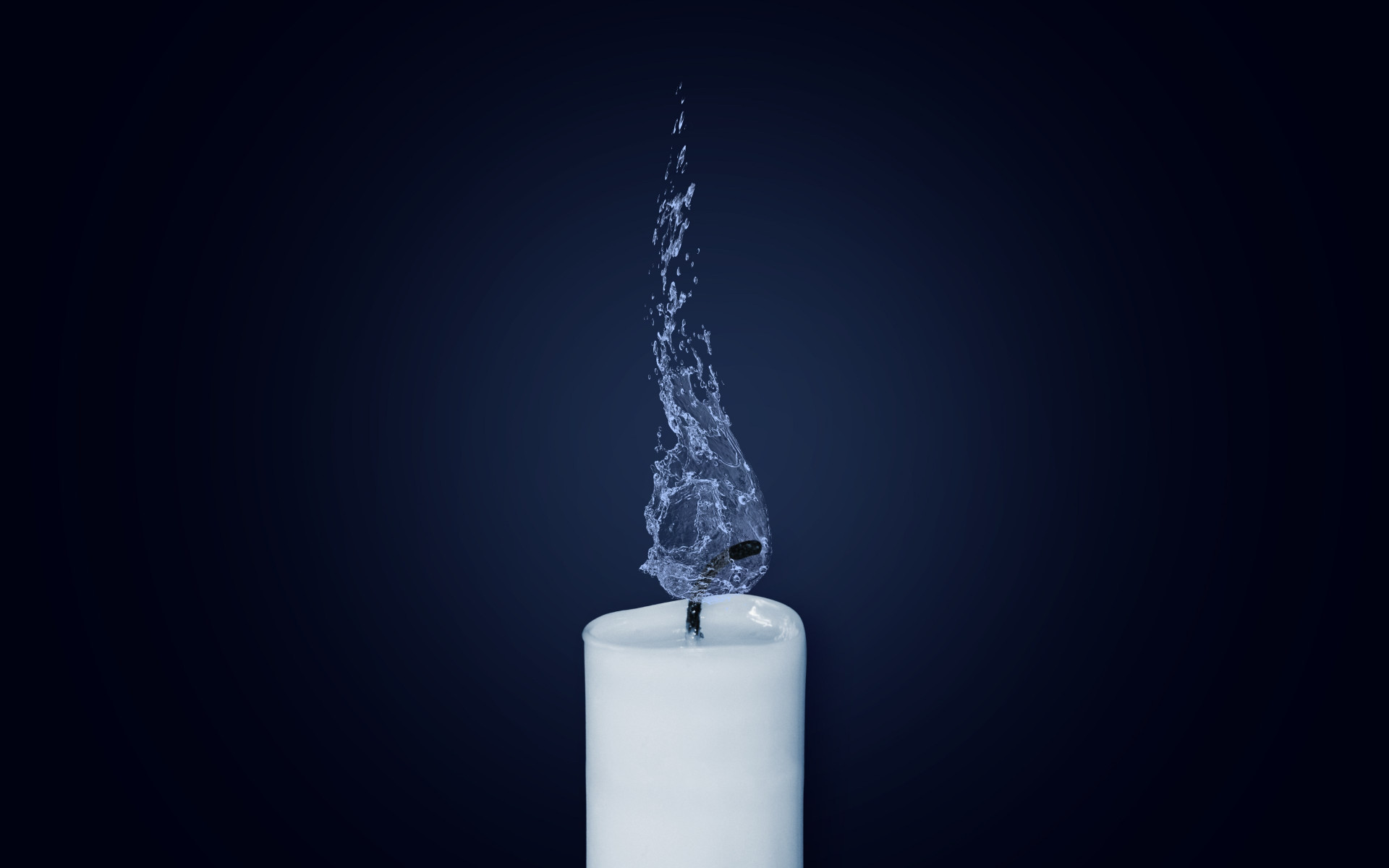 Water Flame. Candlelight wallpaper 1920x1200