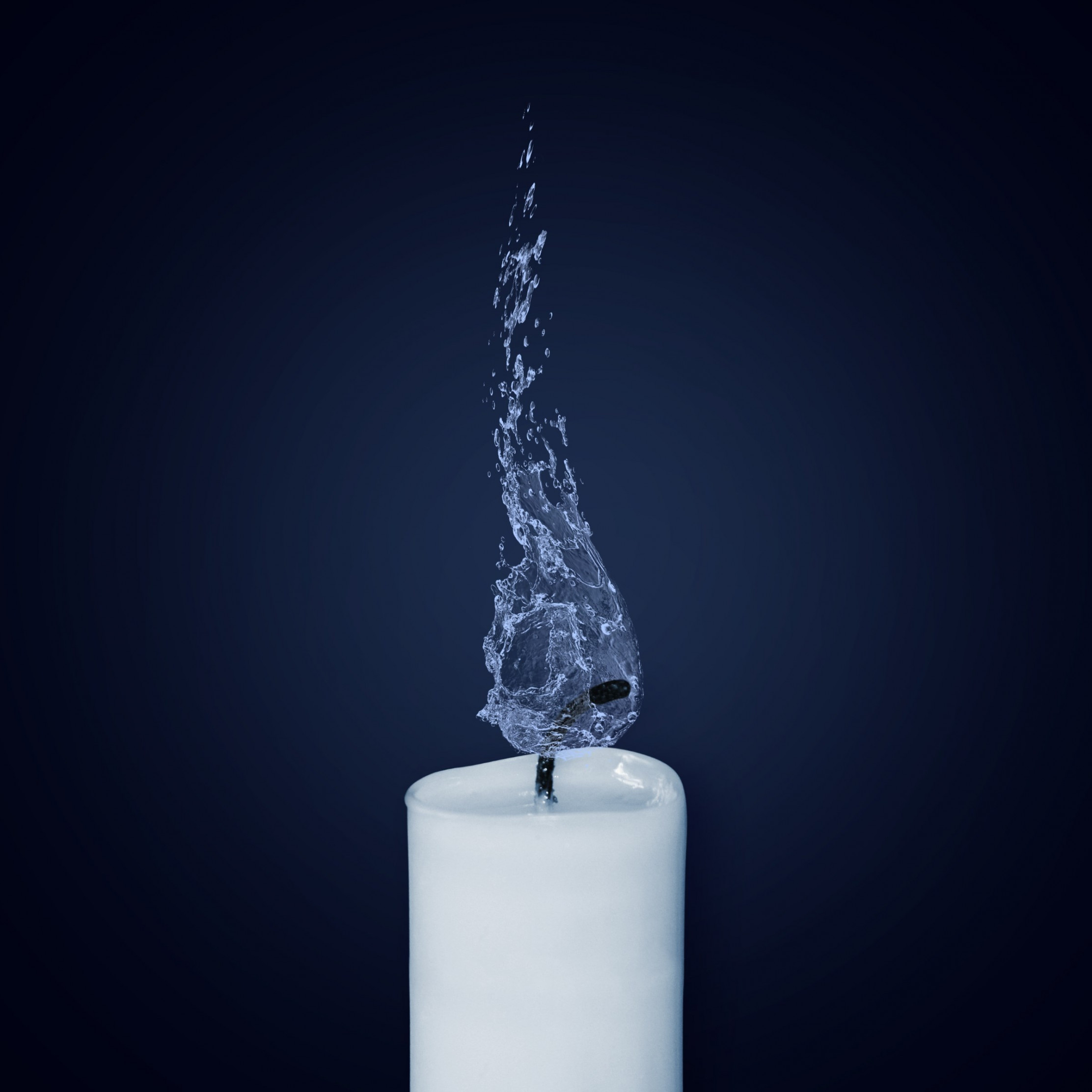 Water Flame. Candlelight wallpaper 2224x2224