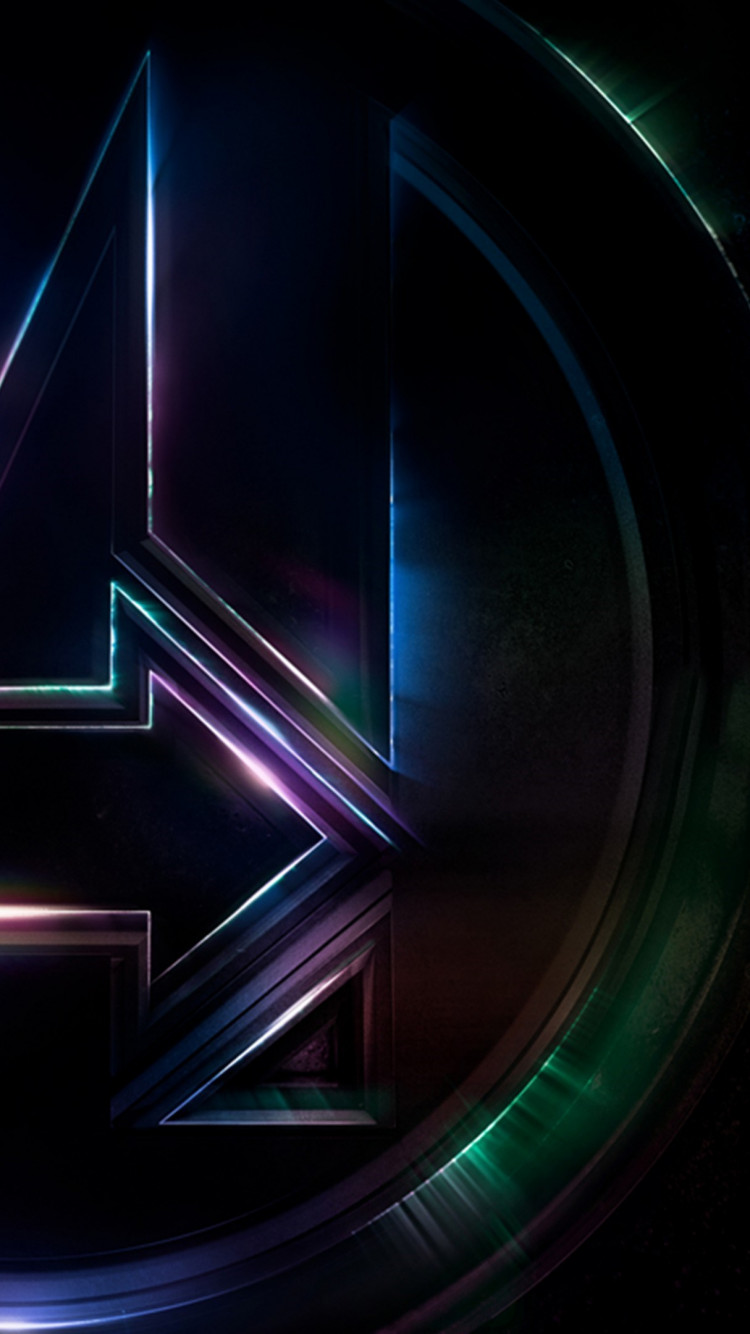 Logo of Avengers Infinity War wallpaper 750x1334