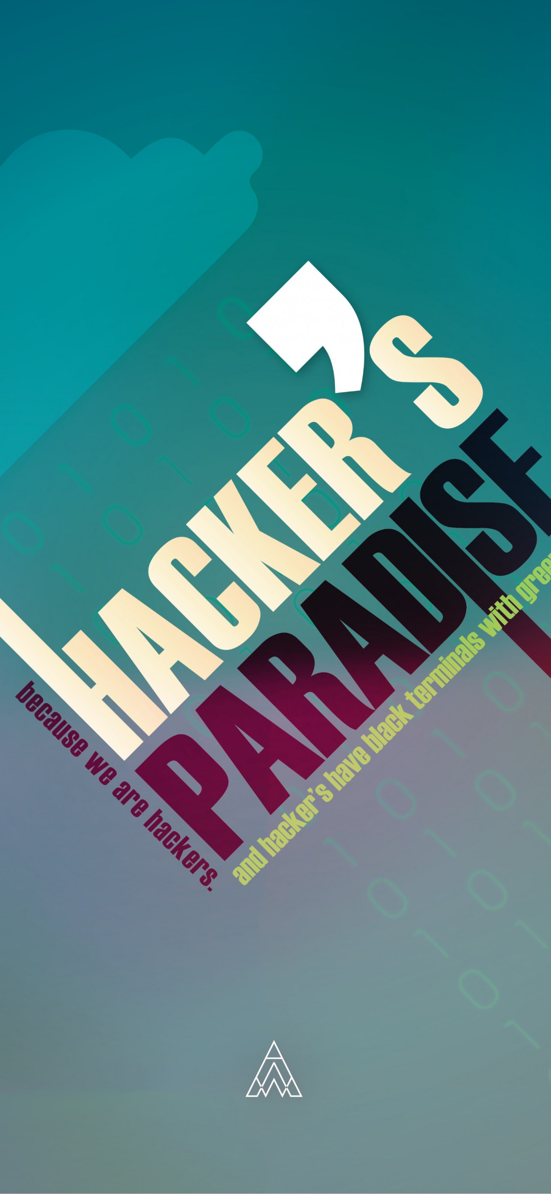 Hacker's Paradise wallpaper 1125x2436