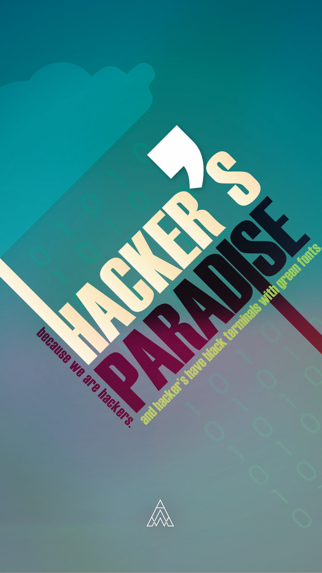 Hacker's Paradise wallpaper 1242x2208