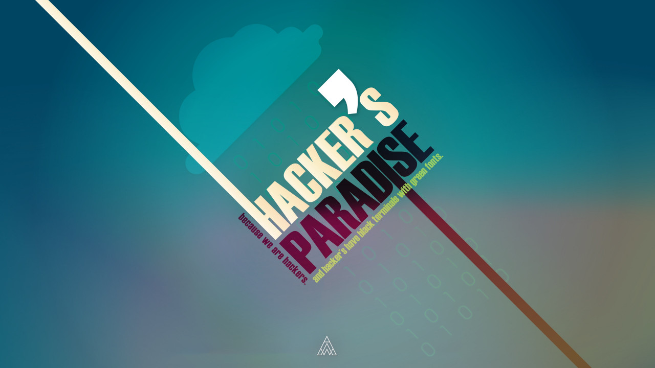 Hacker's Paradise wallpaper 1280x720