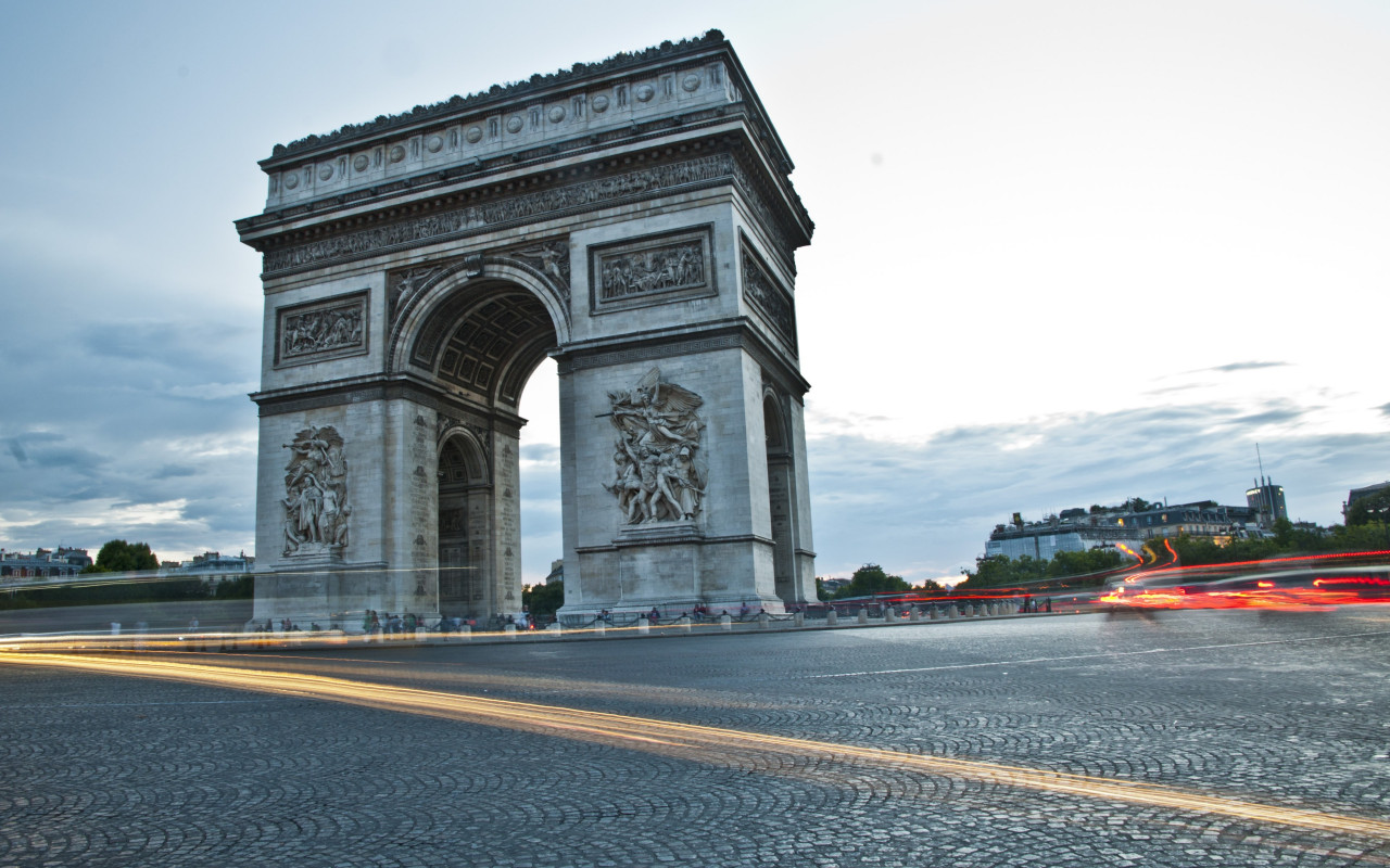 Arc de Triomphe from Paris wallpaper 1280x800