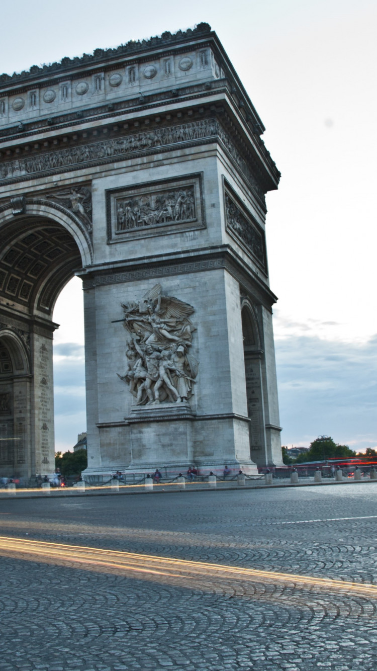 Arc de Triomphe from Paris wallpaper 750x1334