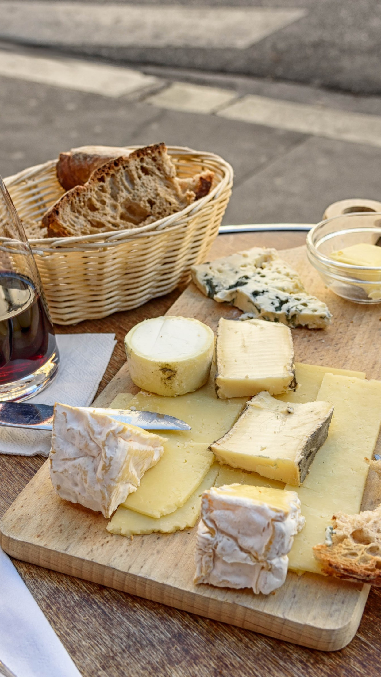 Cheese, wine and bread. Good food and drink wallpaper 1242x2208