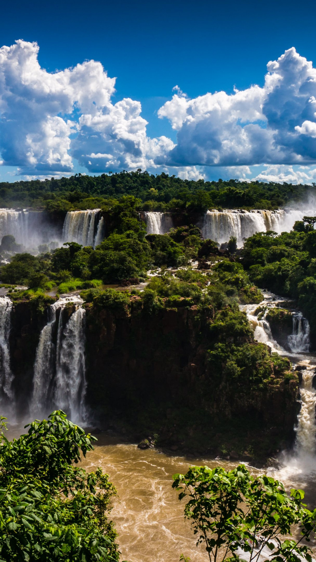 Brazilian side of Iguazu Falls wallpaper 1080x1920