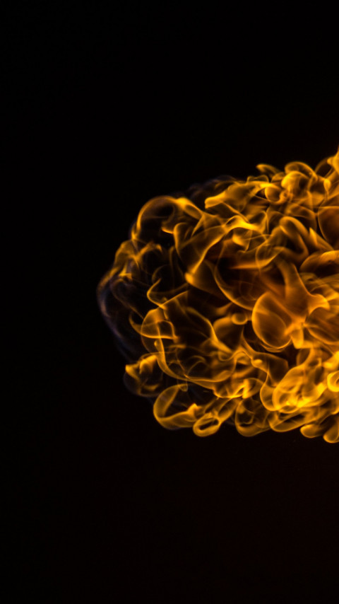 Flames effect wallpaper 480x854