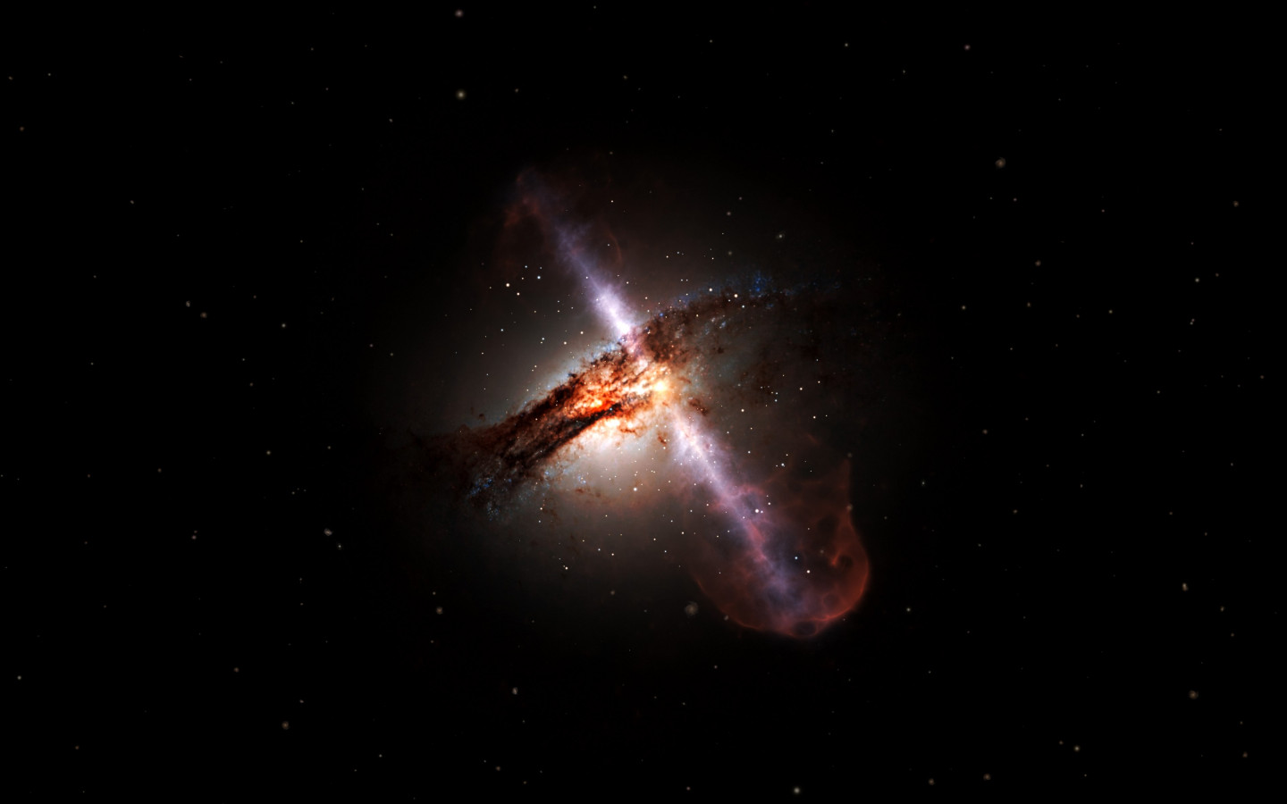 Supermassive black hole wallpaper 1440x900