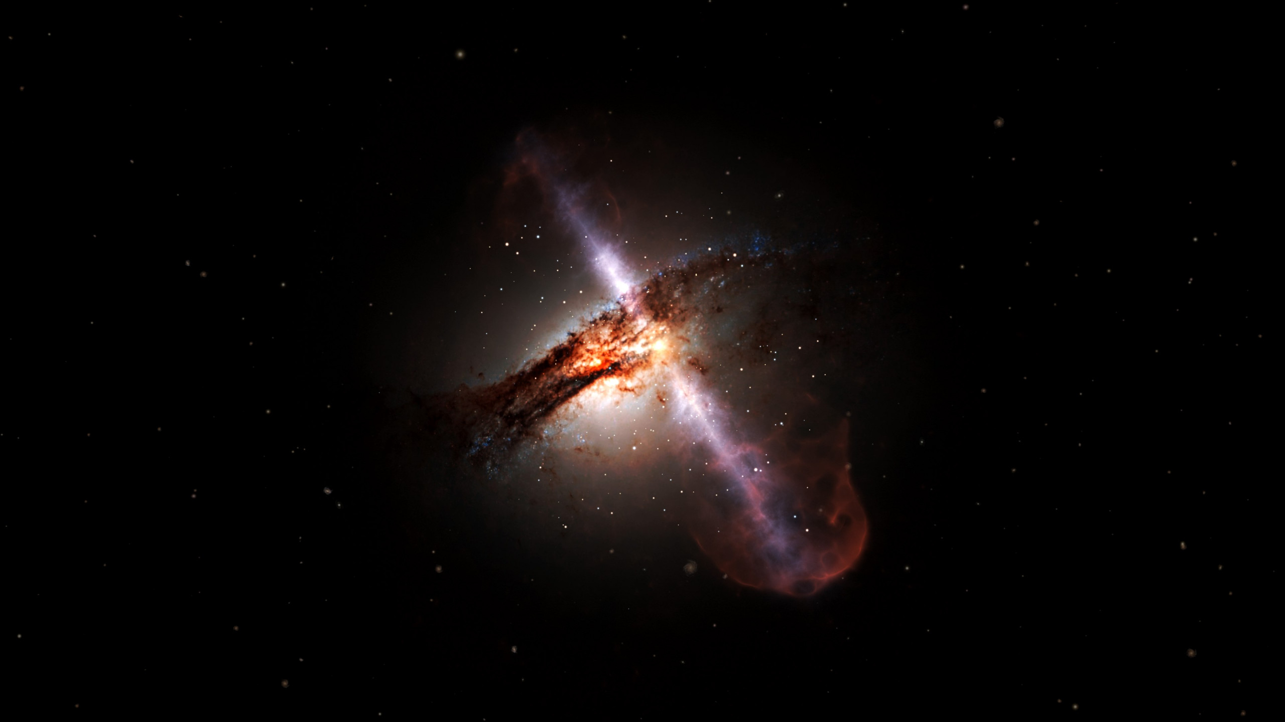 Supermassive black hole wallpaper 2560x1440