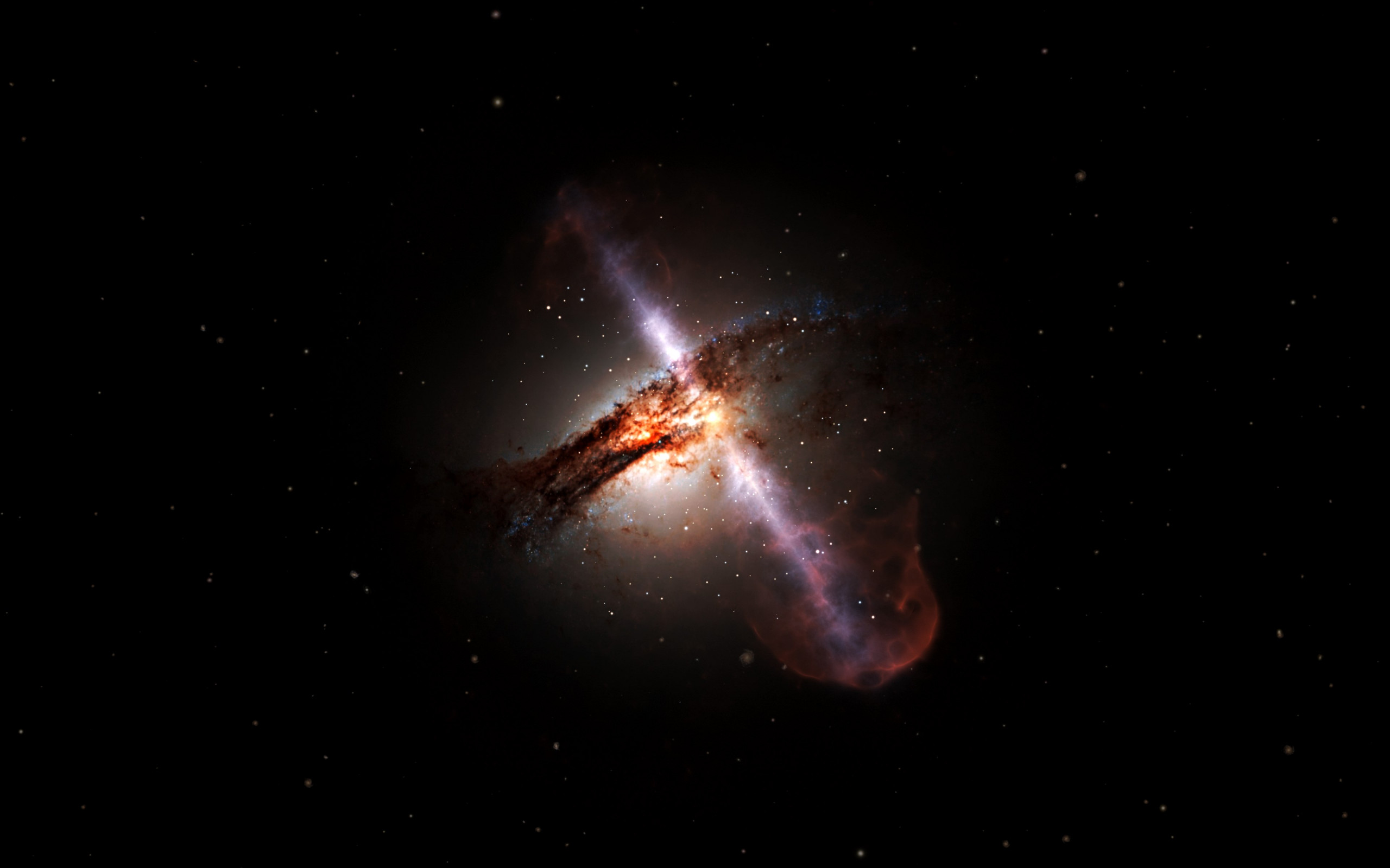 Supermassive black hole wallpaper 2560x1600