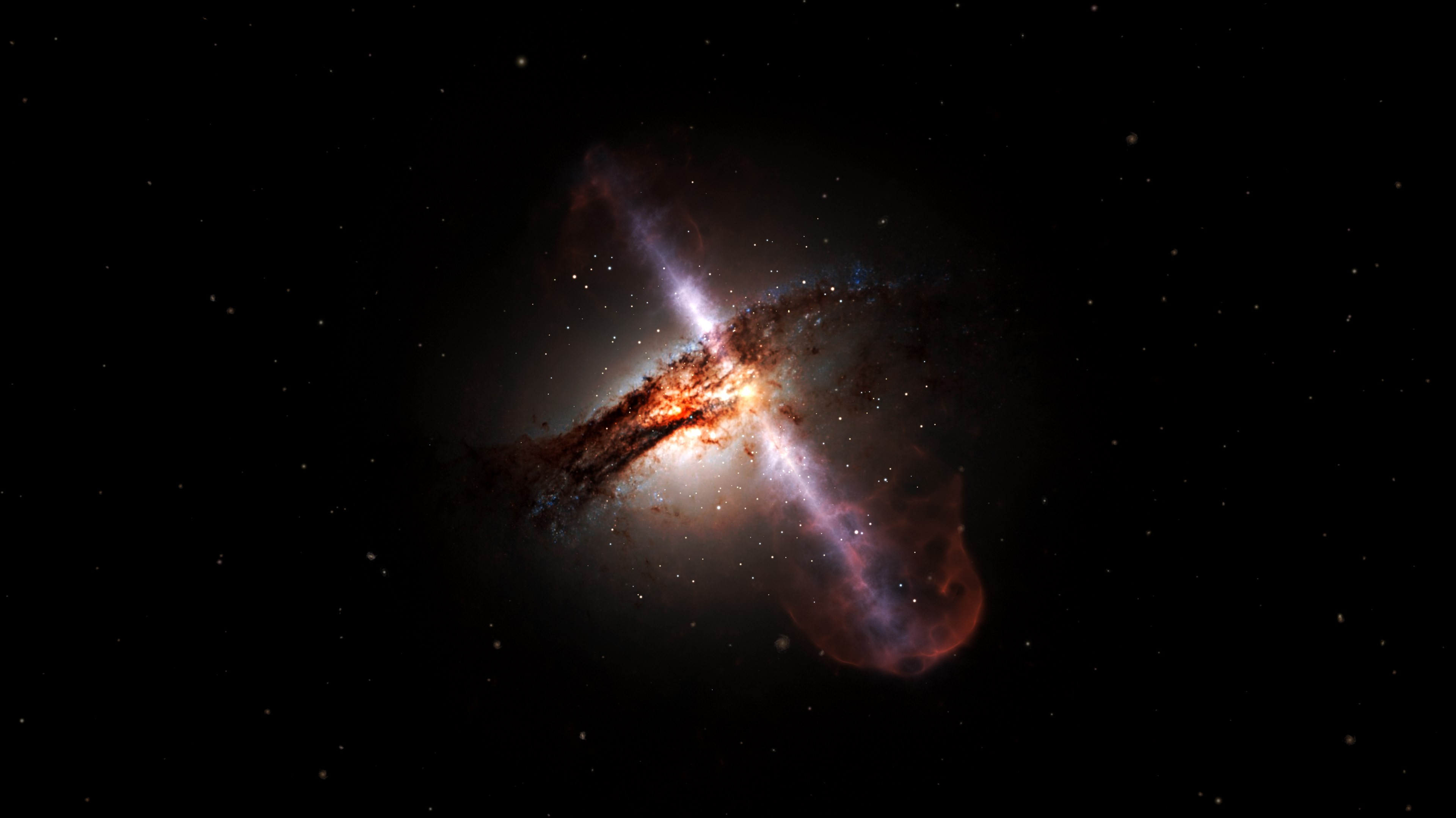 Supermassive black hole wallpaper 3840x2160