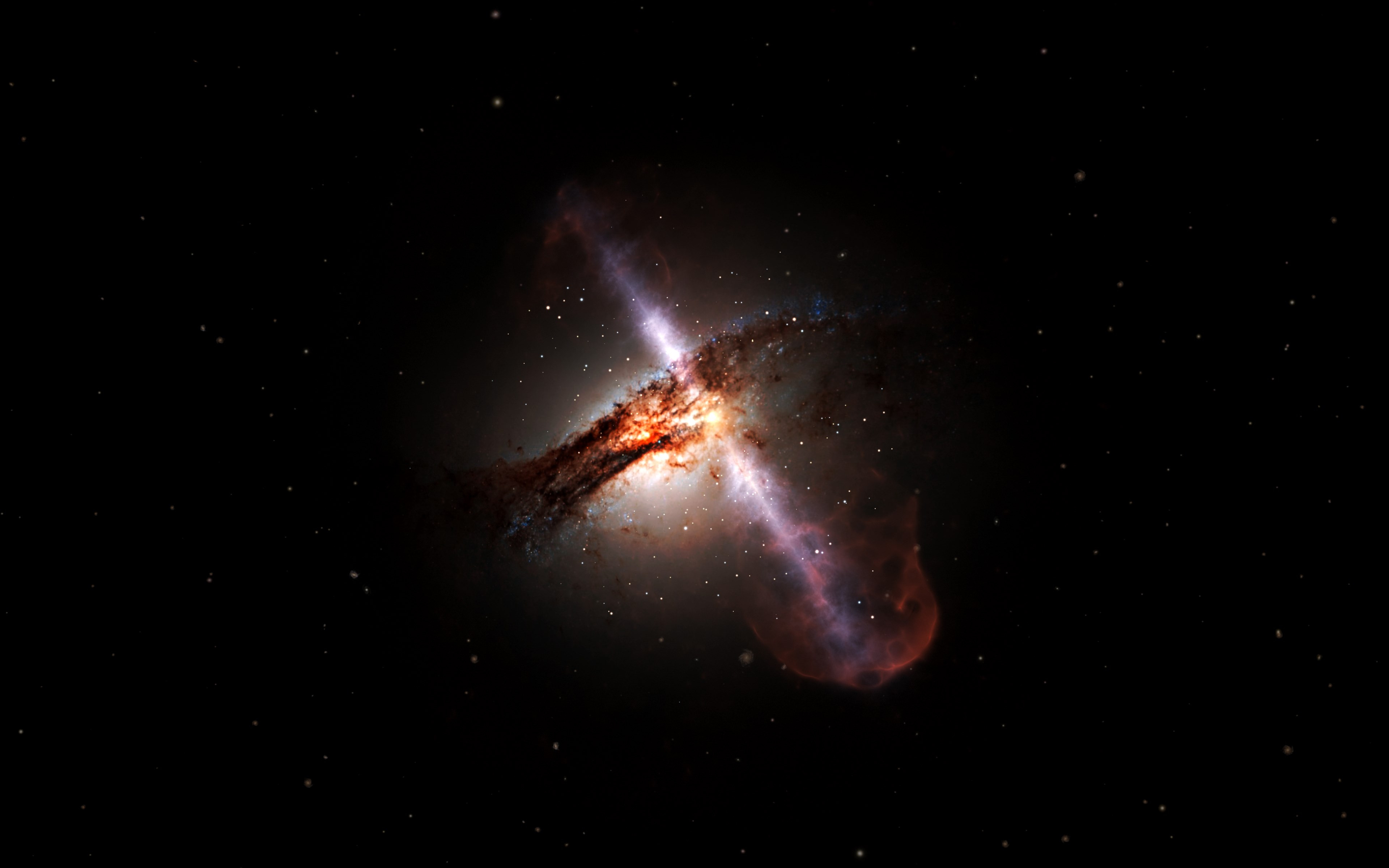 Supermassive black hole wallpaper 3840x2400
