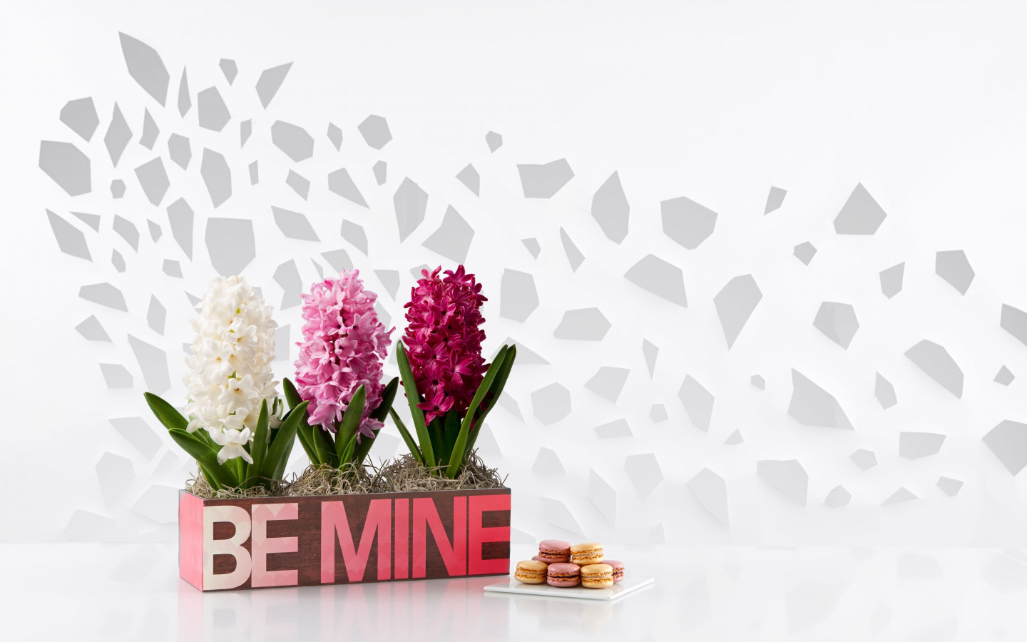 Flowers, be mine, cookies wallpaper 1440x900