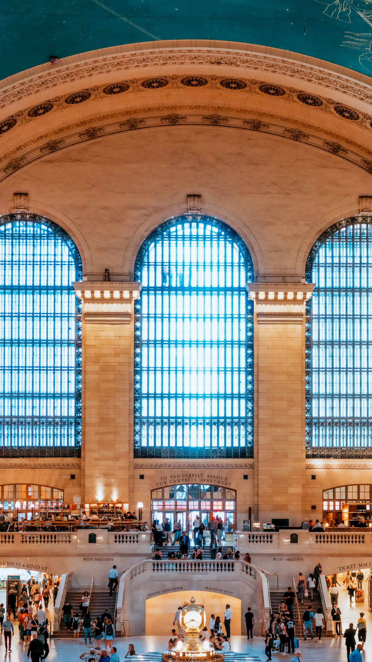 Grand Central Terminal, New York, United States wallpaper 1242x2208