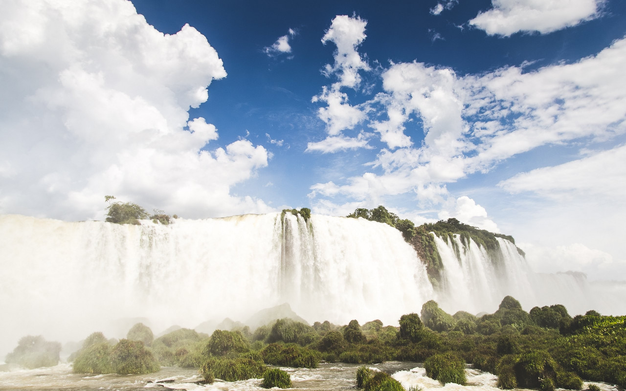 Iguazu waterfalls wallpaper 1280x800