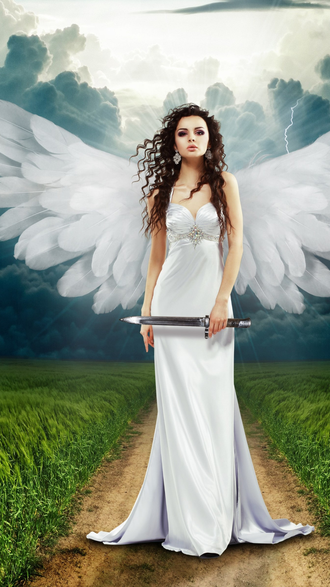 Illustration: Angel art wallpaper 1080x1920
