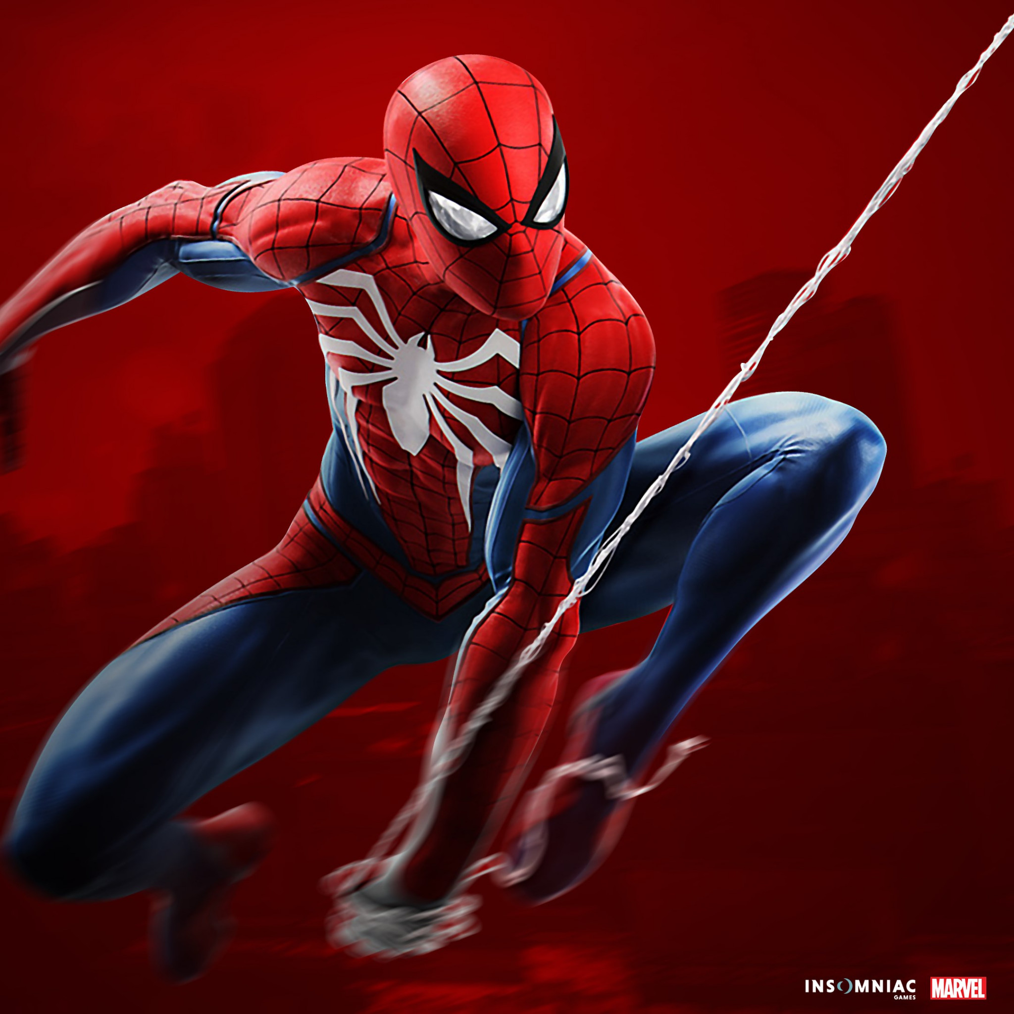 Spider Man game on PS4 wallpaper 2048x2048