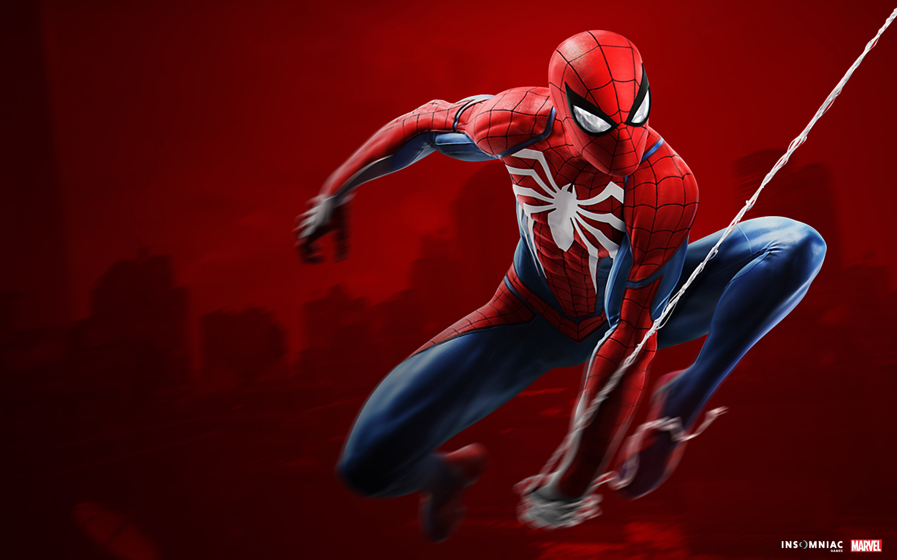 Spider Man game on PS4 wallpaper 2880x1800