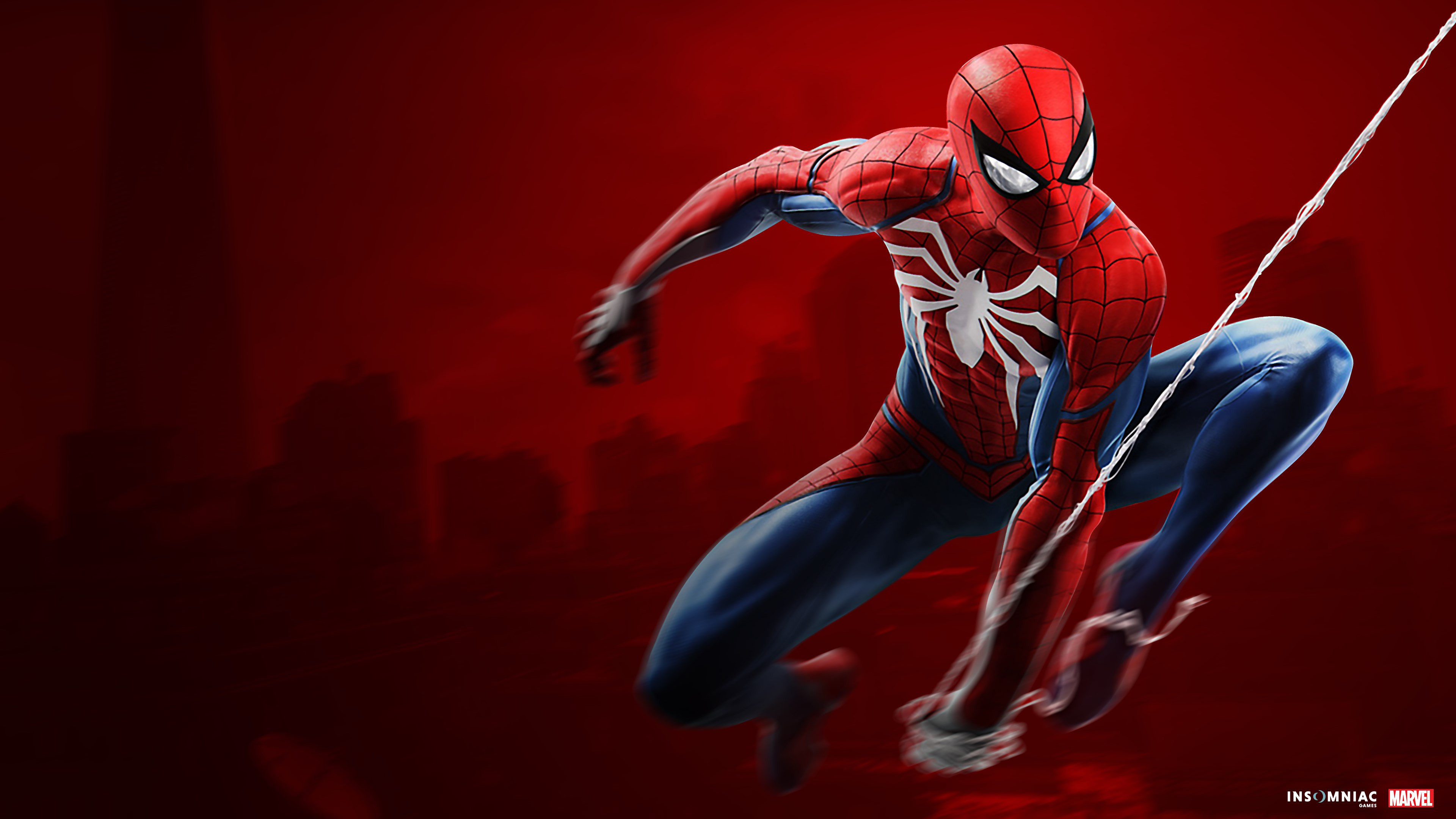 Spider Man game on PS4 wallpaper 3840x2160