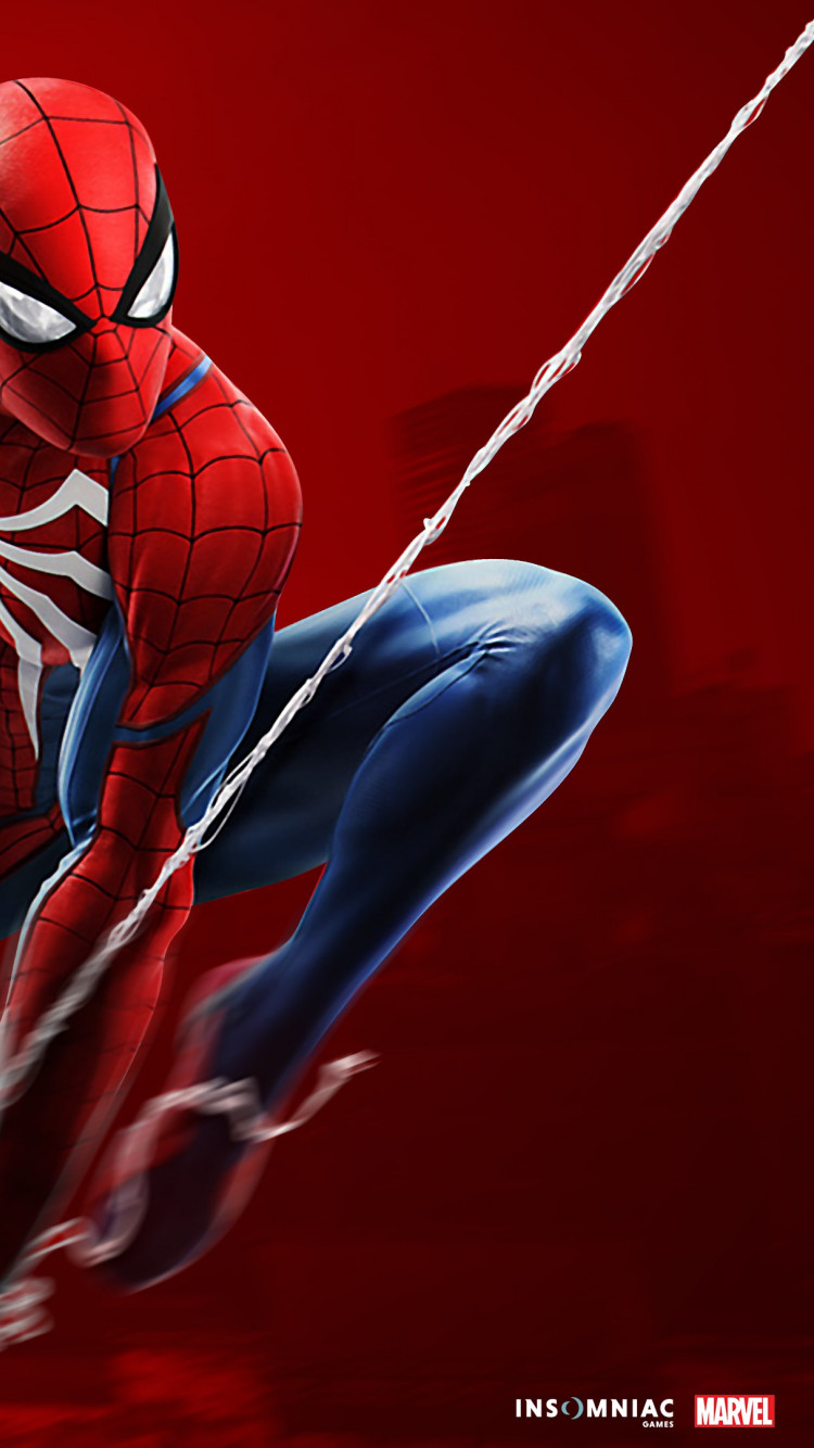 Spider Man game on PS4 wallpaper 750x1334