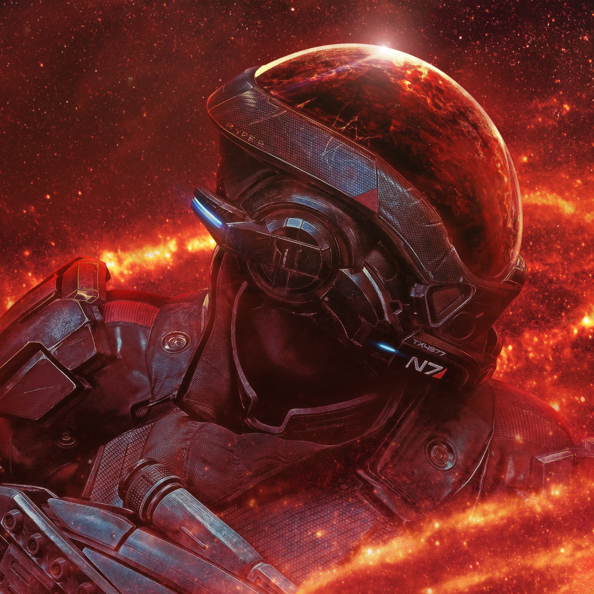Mass Effect Andromeda N7 wallpaper 2048x2048