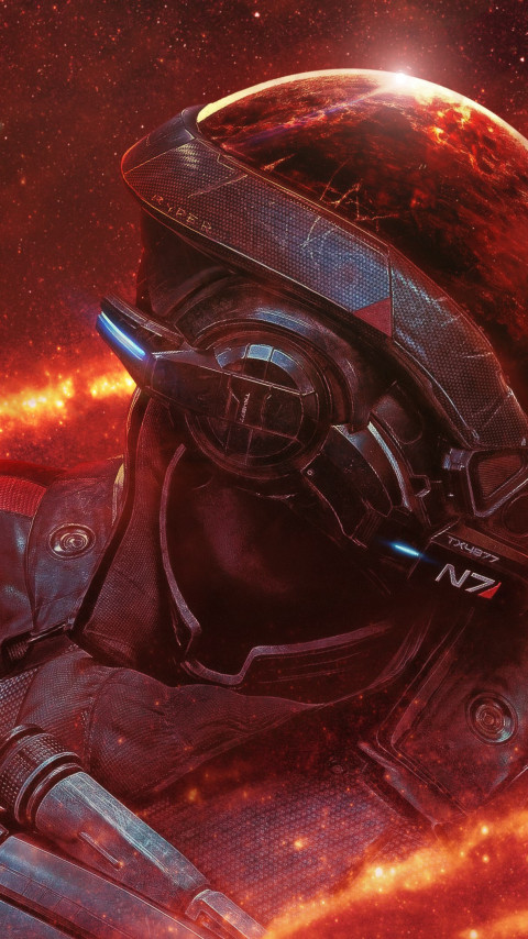 Mass Effect Andromeda N7 wallpaper 480x854