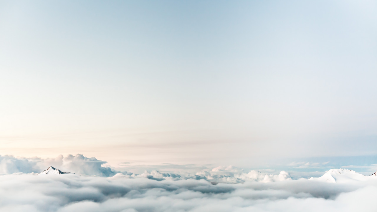 Floating on clouds wallpaper 1280x720