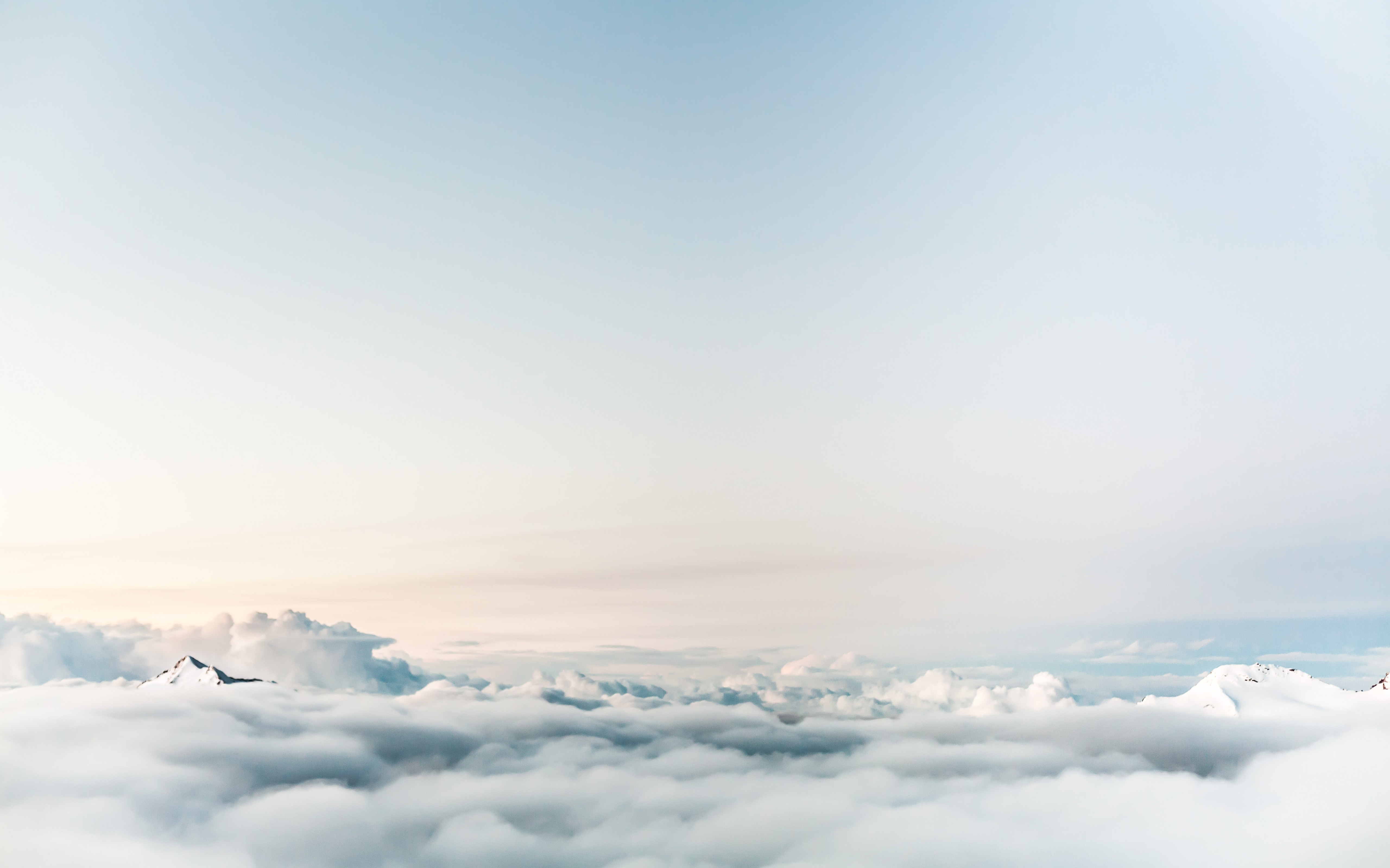 Floating on clouds wallpaper 5120x3200