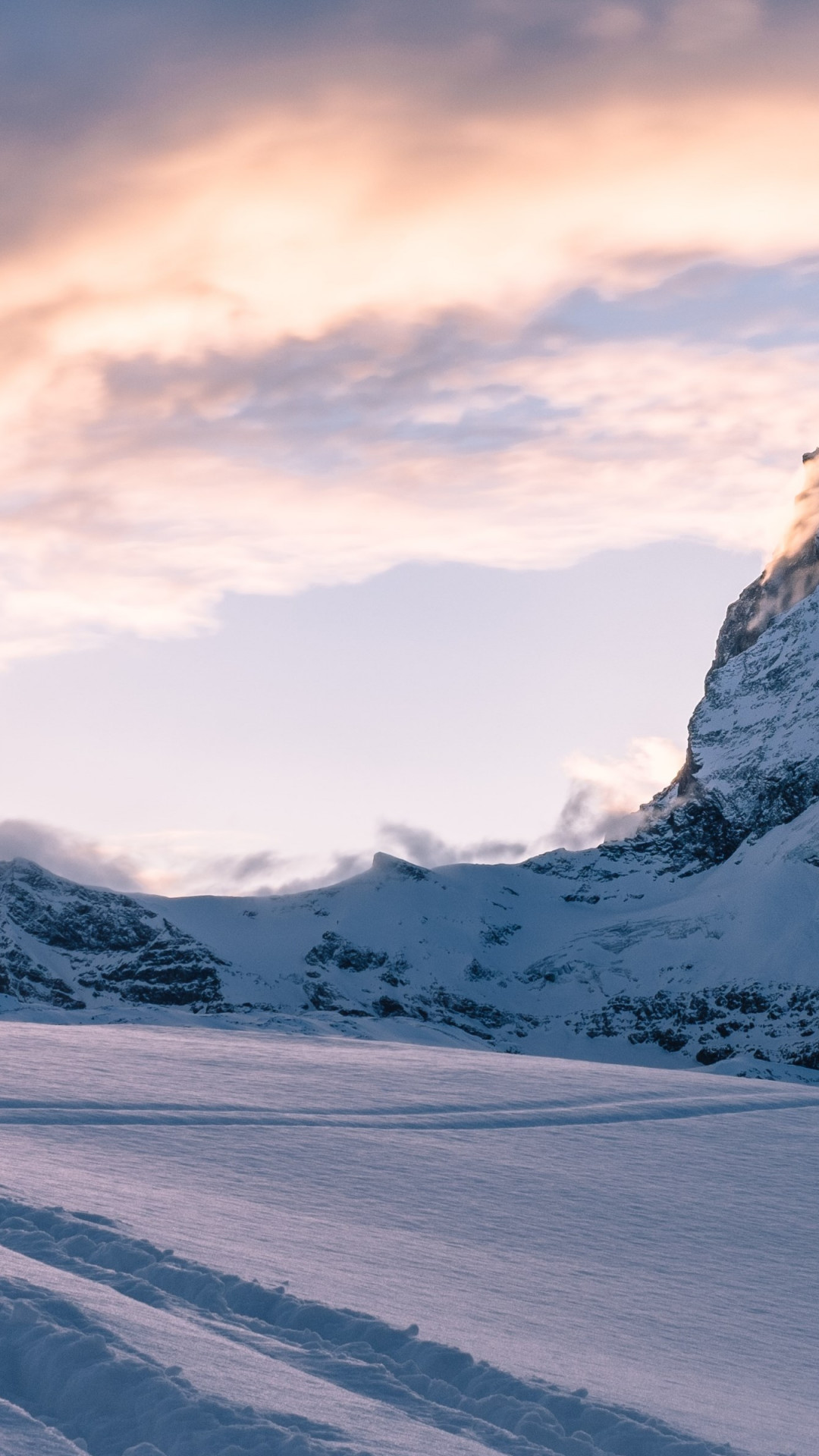 Swiss Alps. Matterhorn mountain peak wallpaper 1080x1920