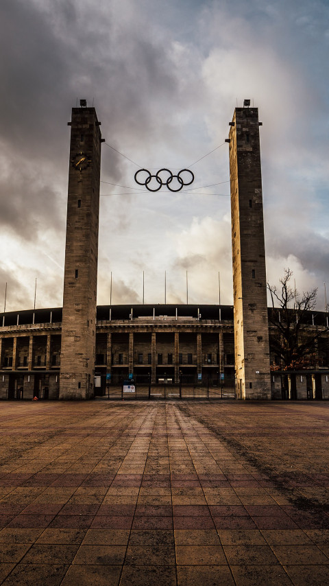 The Olympiastadion from Berlin wallpaper 480x854