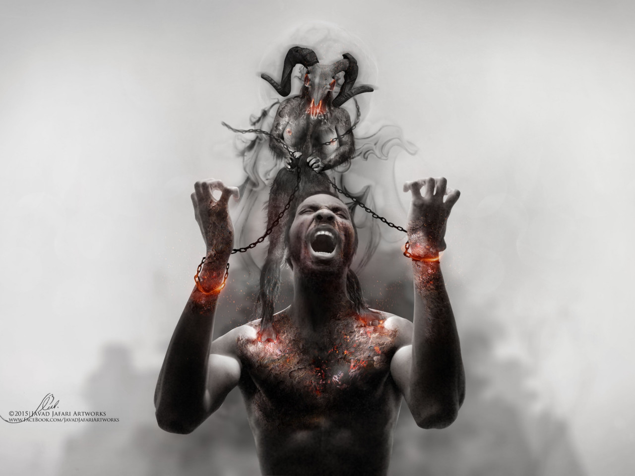 Photoshop artwork: Illustrating slavery wallpaper 1280x960