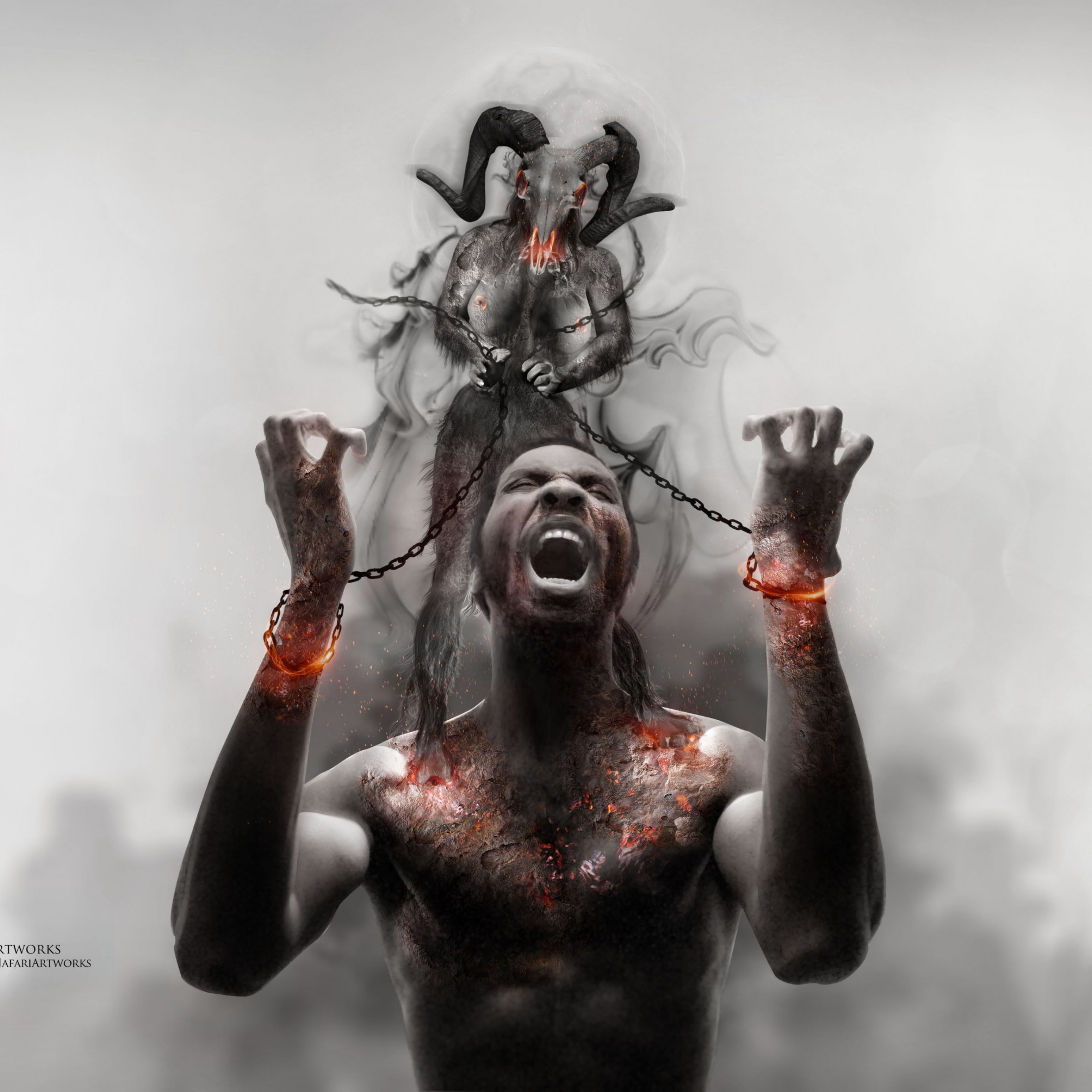 Photoshop artwork: Illustrating slavery wallpaper 2224x2224