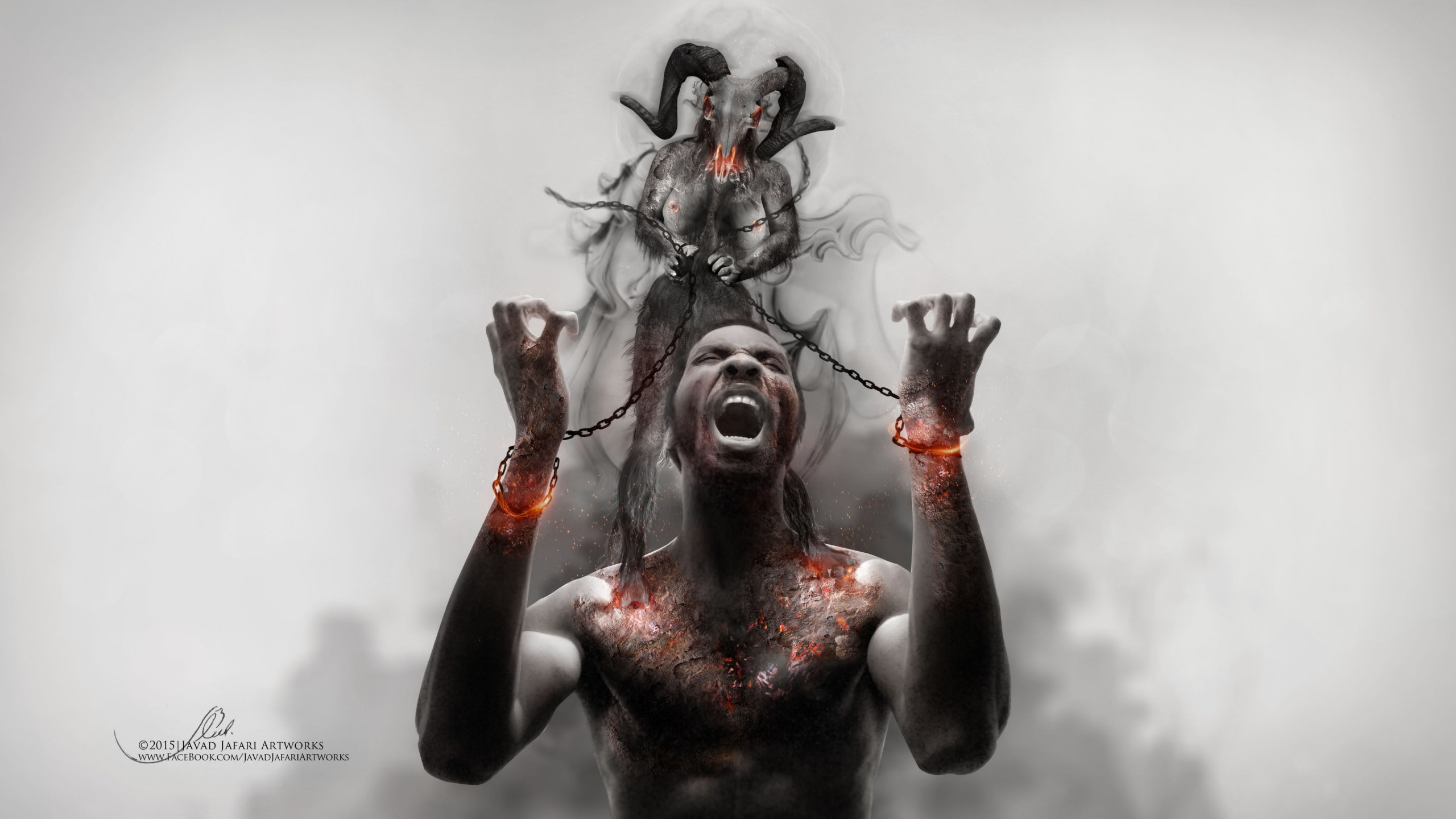 Photoshop artwork: Illustrating slavery wallpaper 2560x1440