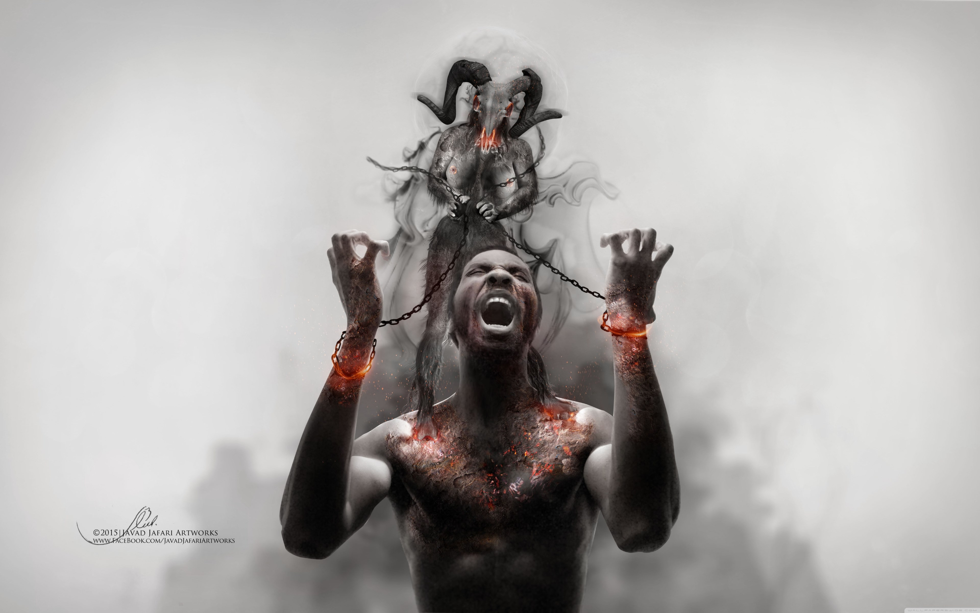 Photoshop artwork: Illustrating slavery wallpaper 3840x2400