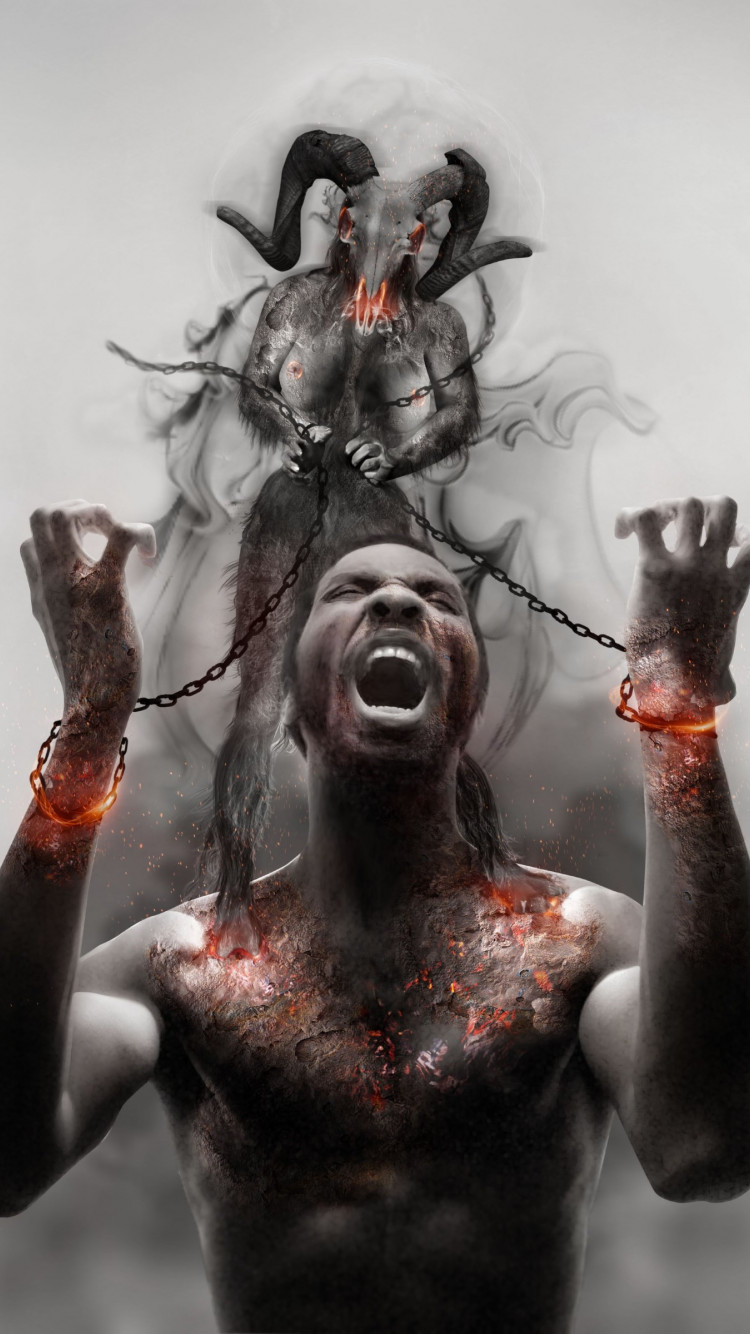 Photoshop artwork: Illustrating slavery wallpaper 750x1334