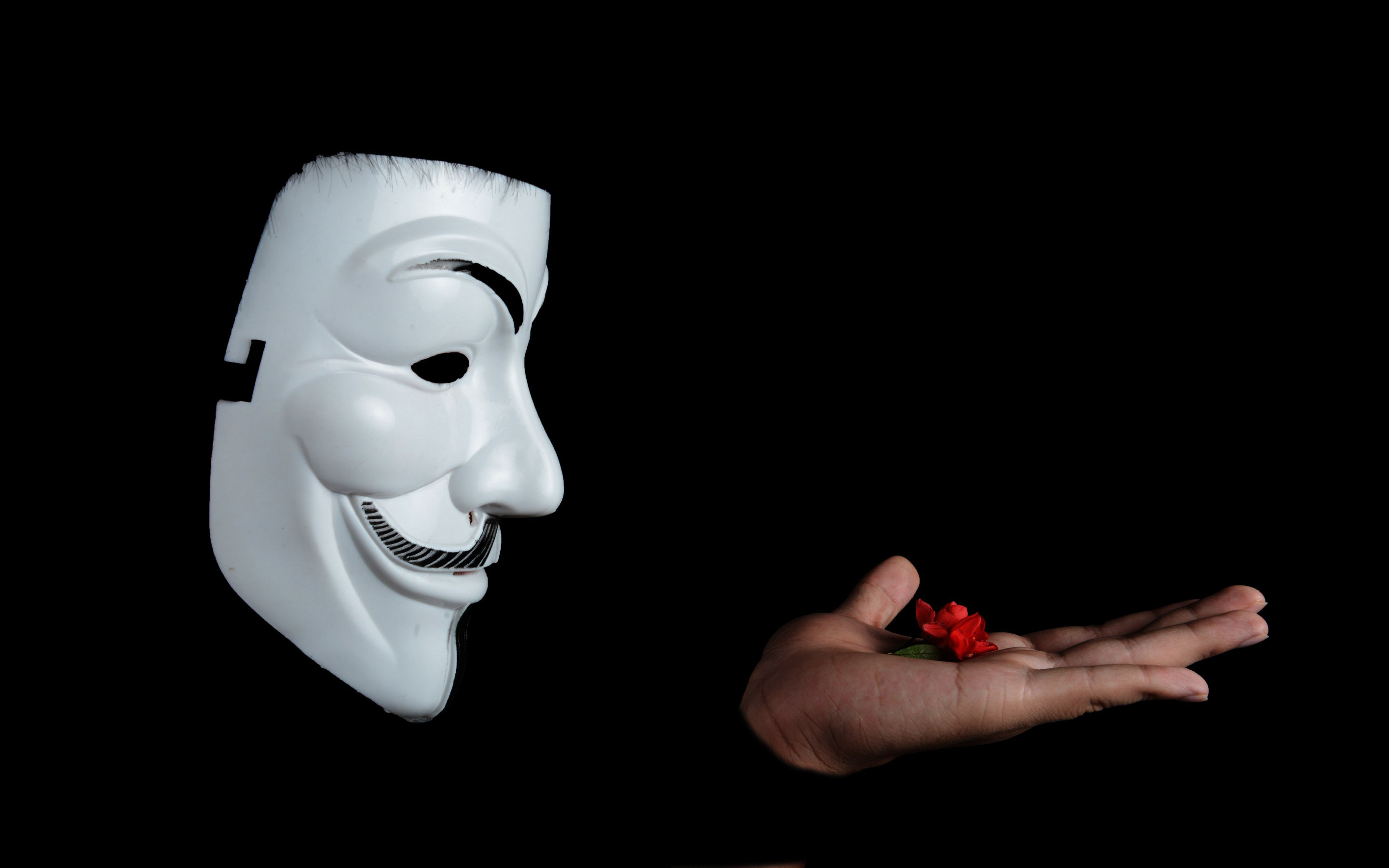 Anonymous mask wallpaper 2880x1800