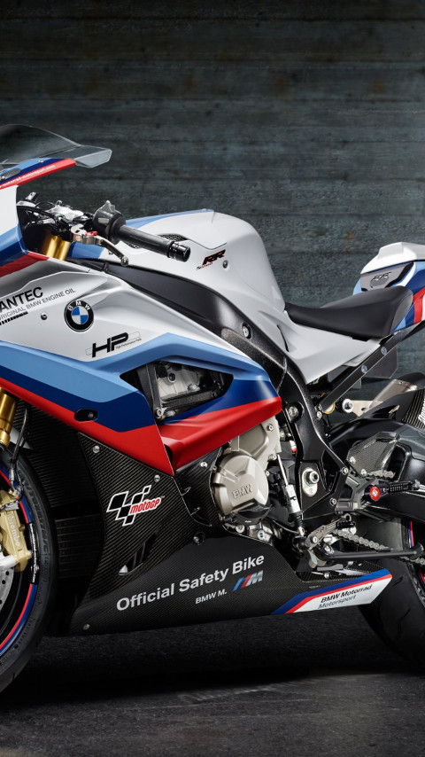 Download wallpaper: BMW S1000RR MotoGP Safety Motorcycle 480x854
