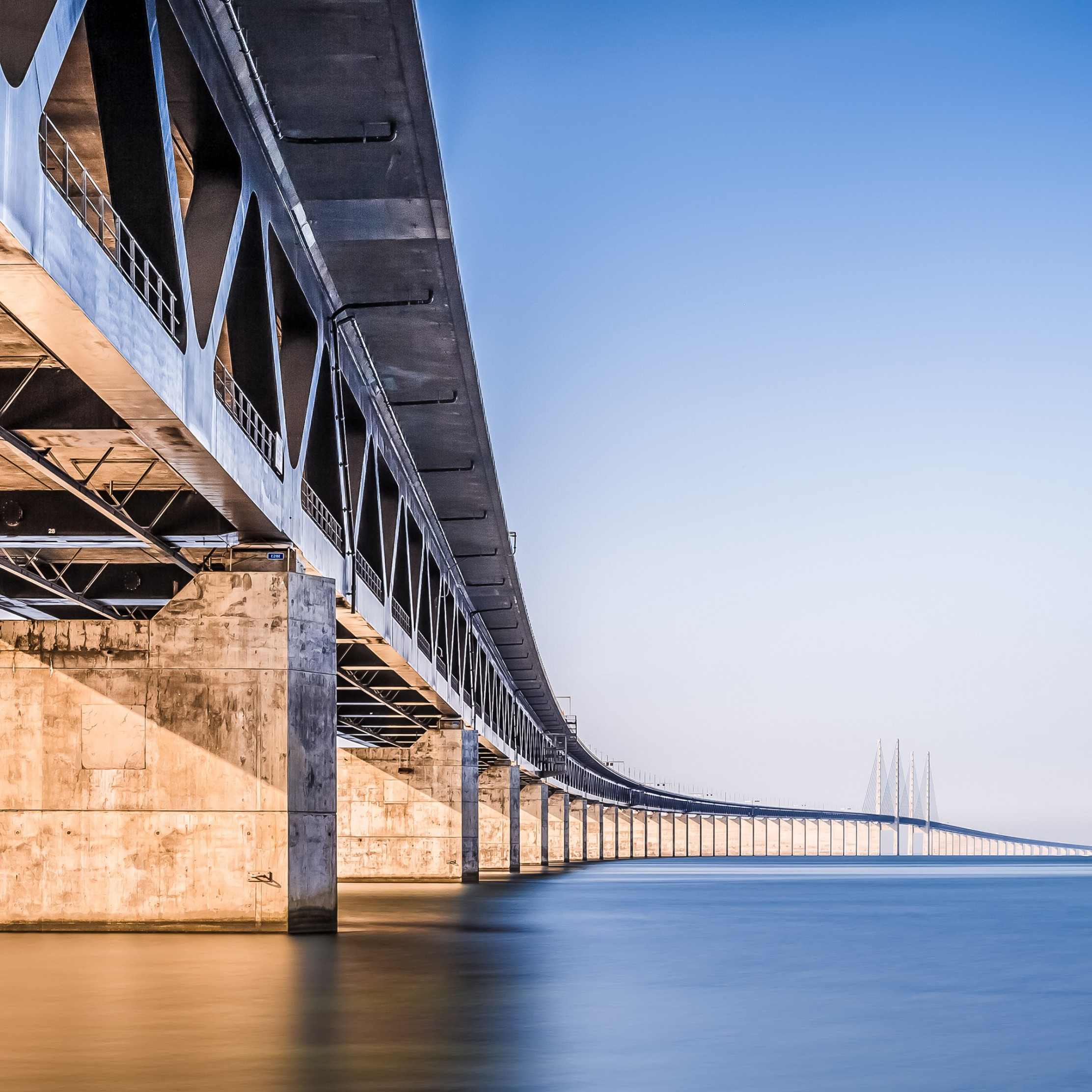 Oresund Bridge wallpaper 2224x2224